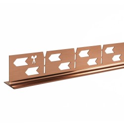 Listwa Spadkowa Brodzikowa 120cm Miedź Szczotkowana