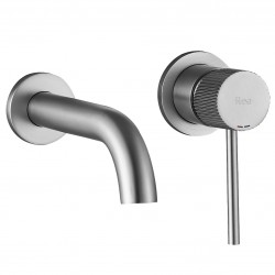 Bateria Umywalkowa Podtynkowa Rea Lungo Stripe Nikiel Szczotkowany