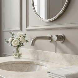 Bateria Umywalkowa Podtynkowa Rea Lungo Stripe Nikiel Szczotkowany