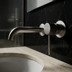 Bateria Umywalkowa Podtynkowa Rea Lungo Stripe Nikiel Szczotkowany