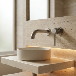 Bateria Umywalkowa Podtynkowa Rea Lungo Stripe Nikiel Szczotkowany