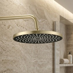 Zestaw natryskowy Rea Lungo Stripe Złoto Szczotkowane