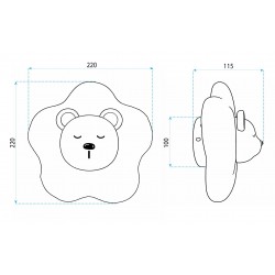 KINKIET ŚCIENNY LED G181-W BIAŁY MIŚ