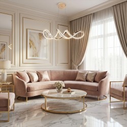 LAMPA SUFITOWA WISZĄCA G154-CP ZŁOTA