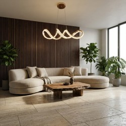 LAMPA SUFITOWA WISZĄCA G154-CP ZŁOTA