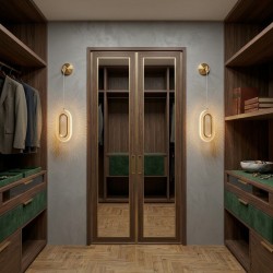 KINKIET ŚCIENNY LED G172-W ZŁOTY