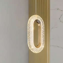 LAMPA SUFITOWA WISZĄCA LED G173-3CP ZŁOTA