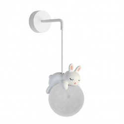 LAMPA ŚCIENNA KINKIET ŚPIĄCY KRÓLICZEK G165-1W