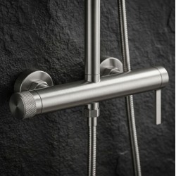 Zestaw natryskowy Rea Rivo Nikiel Szczotkowany