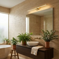 Kinkiet łazienkowy LED APP1890-1W 60 cm Złoty