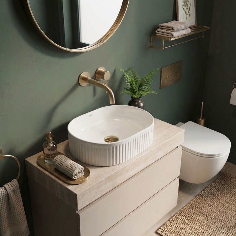 Umywalka nablatowa Rea Vanda 40 Mini