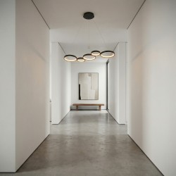 LAMPA SUFITOWA WISZĄCA APP1923-CP Czarna