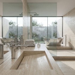 Bateria Umywalkowa PREMIUM REA Vision Chrom Niska