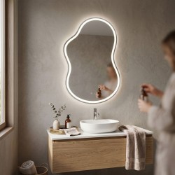 LUSTRO ŚCIENNE LED UNO 80x55 cm