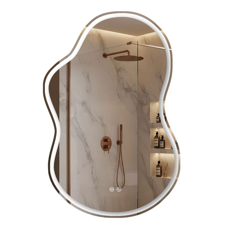 LUSTRO ŚCIENNE LED UNO DOUBLE 80x55 cm