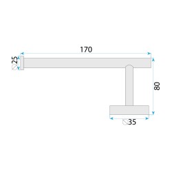 Uchwyt na papier toaletowy 39105 ORI Złoty Szczotkowany