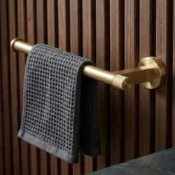 Wieszak łazienkowy jednoramienny 39106 ORI Złoty Szczotkowany