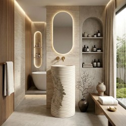 Umywalka Wolnostojąca REA Travena Round