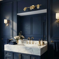 Kinkiet łazienkowy APP1898-3W Złoty Szczotkowany