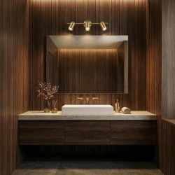 Kinkiet łazienkowy APP1898-3W Złoty Szczotkowany