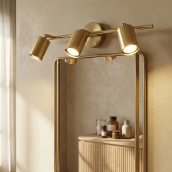 Kinkiet łazienkowy APP1898-3W Złoty Szczotkowany