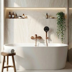 Bateria wannowa PREMIUM REA Vision Miedź Szczotkowana