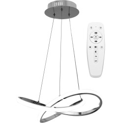 Lampa Sufitowa Wisząca Ring Nowoczesna LED + Pilot APP389-CP Chrom