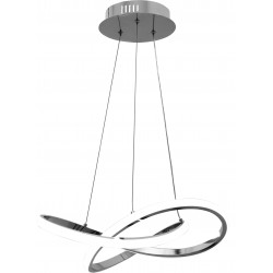 Lampa Sufitowa Wisząca Ring Nowoczesna LED + Pilot APP389-CP Chrom