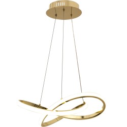 Lampa Sufitowa Wisząca Ring Nowoczesna LED + Pilot APP390-CP Złota