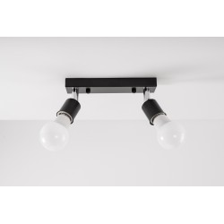 Lampa Sufitowa Reflektor Plafon APP696-2C Czarna