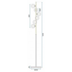 Lampa stojąca podłogowa  APP917-6F