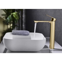 Bateria Umywalkowa REA URBAN Złota Wysoka