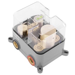 Zestaw Prysznicowy Podtynkowy z termostatem LUNGO Złoty + BOX