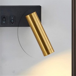 LAMPA ŚCIENNA KINKIET APP1439-2-W LEWY BLACK GOLD