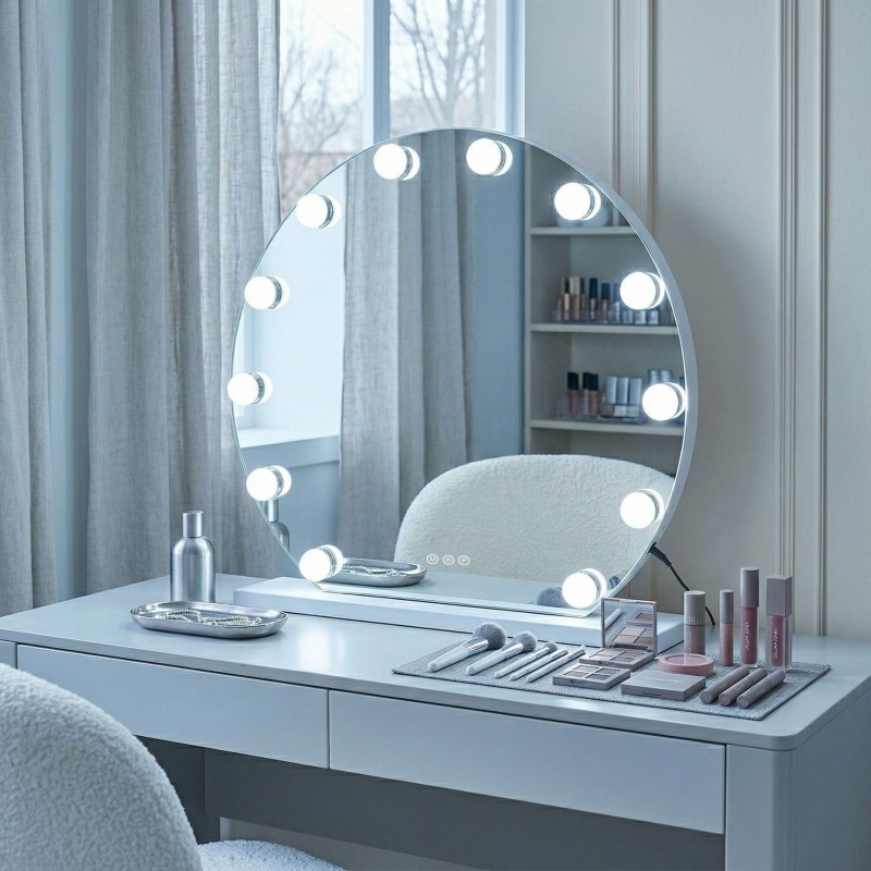 Lustro LED Hollywood Okrągłe White 50 cm