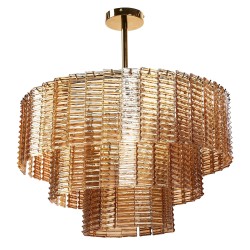 LAMPA SUFITOWA WISZĄCA APP1677-8CP BRĄZOWA