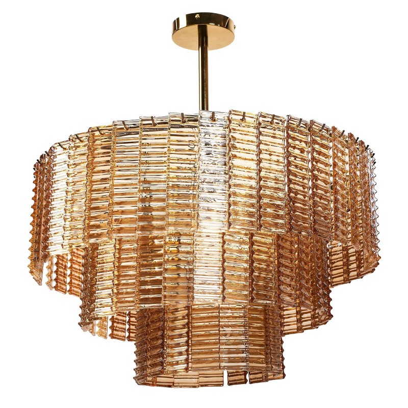 LAMPA SUFITOWA WISZĄCA APP1677-8CP BRĄZOWA