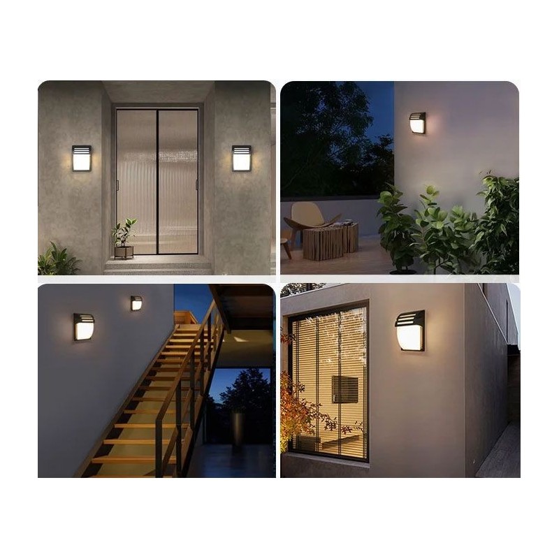 Lampa Elewacyjna kinkiet RSL013-1W Czarna