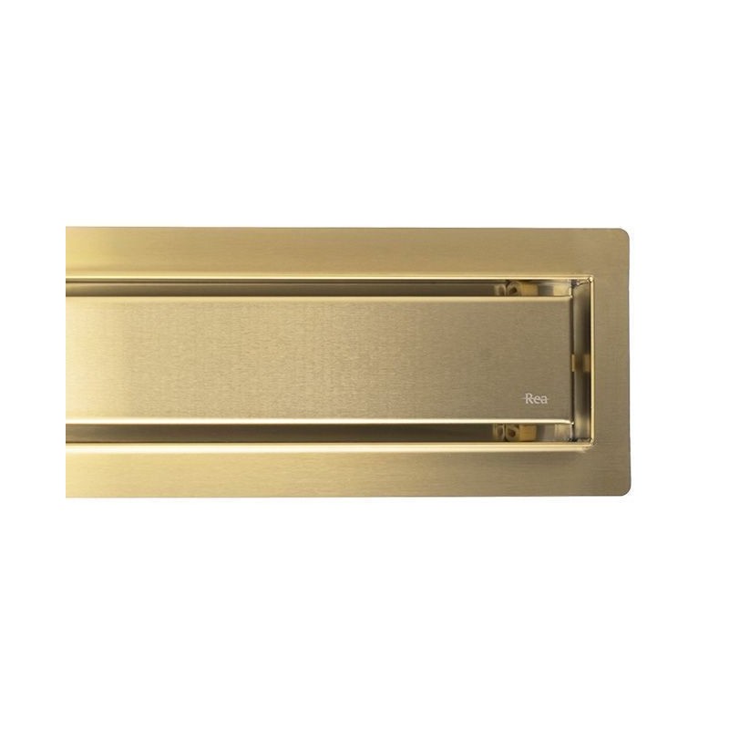 Odpływ Liniowy Rea Neox Pro Złoty Szczotkowany 100