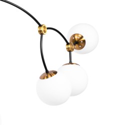 LAMPA WISZĄCA SUFITOWA CZARNY MAT APP1673-8CP