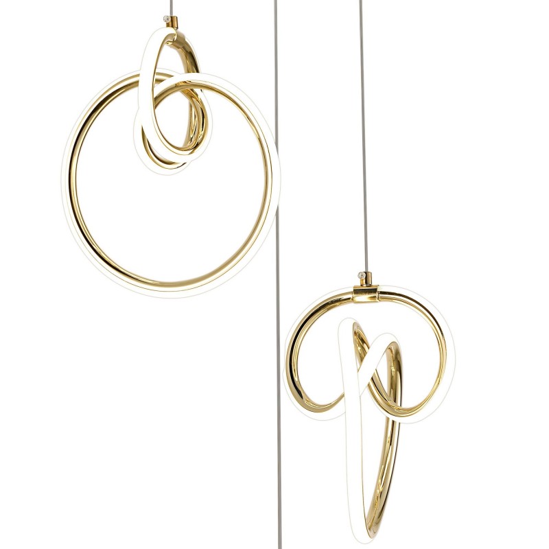 LAMPA WISZĄCA LED G072-3CPR Złota