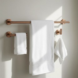 Zestaw akcesoriów łazienkowych Ari Miedź Szczotkowana 4 elementy