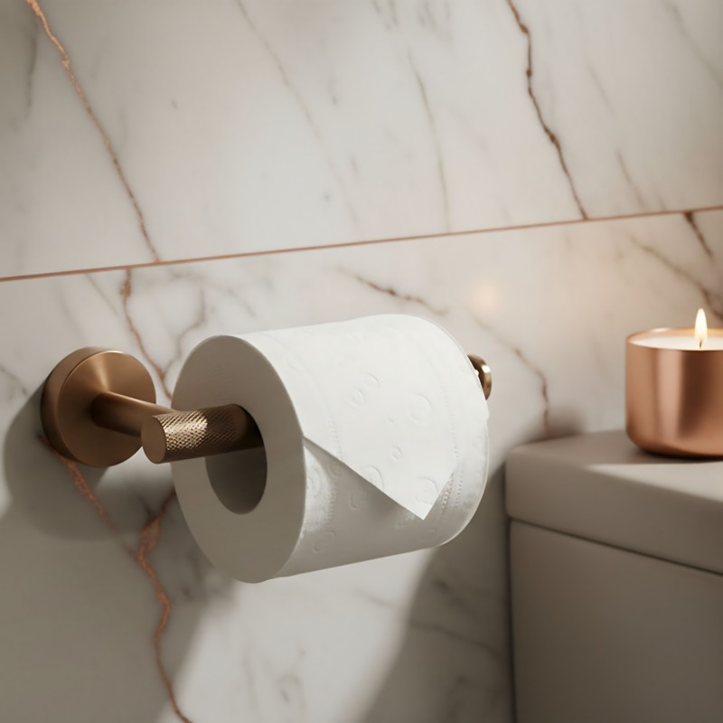 Zestaw akcesoriów łazienkowych GRID Miedź Szczotkowana 4 elementy