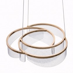 Lampa sufitowa wisząca LED G138-CP 50cm Złota