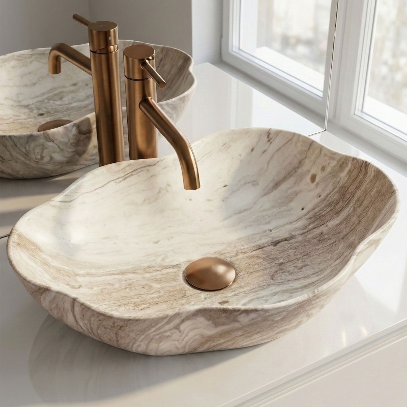 Umywalka nablatowa Rea Pearl Saturn