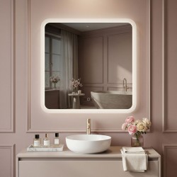 Lustro ścienne LED 70x70cm TOP-2