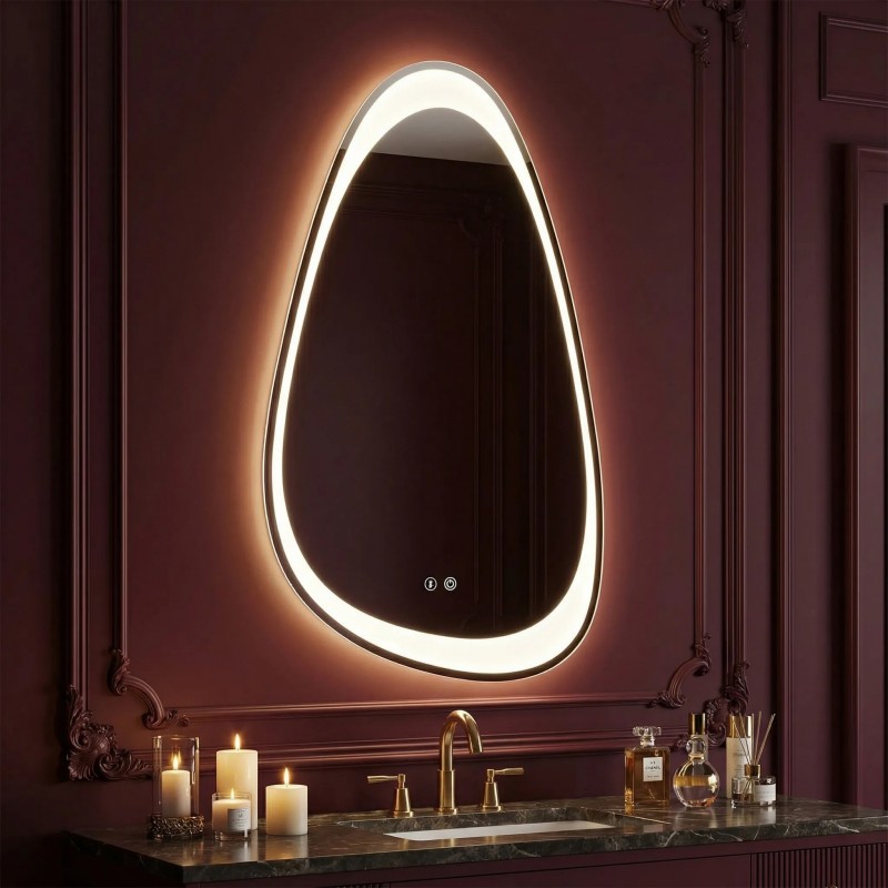 LUSTRO ŚCIENNE LED ART 90x50 cm