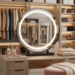 Lustro LED MAKE-UP Black 40 cm