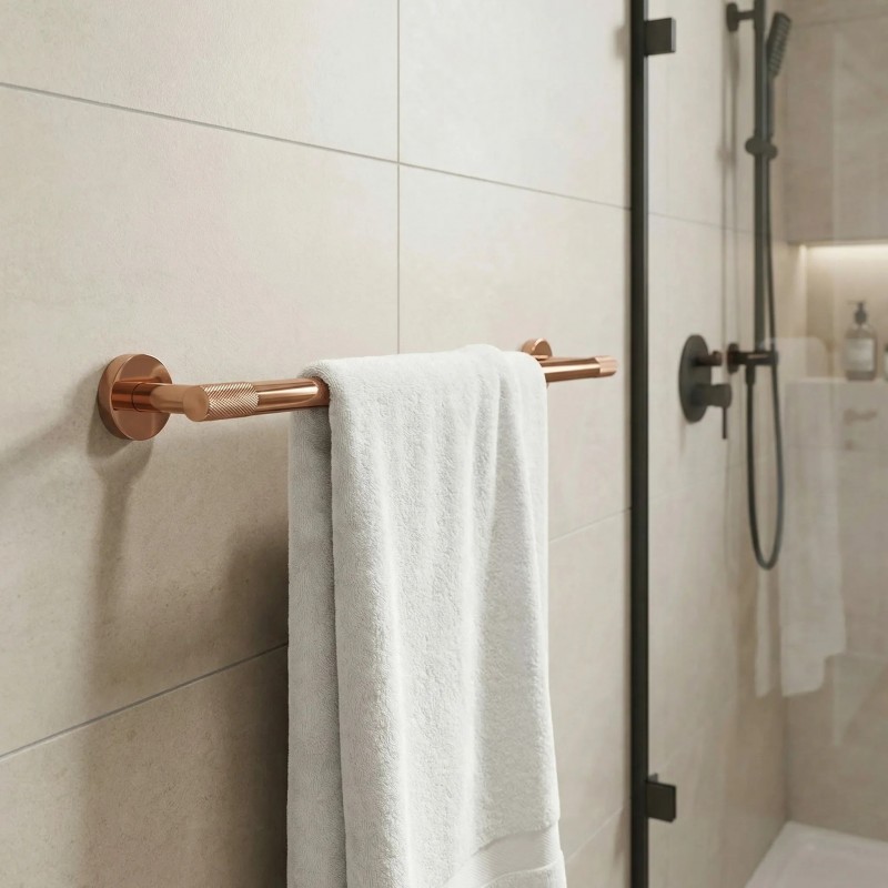 Wieszak łazienkowy jednoramienny 6603 Modern Miedź