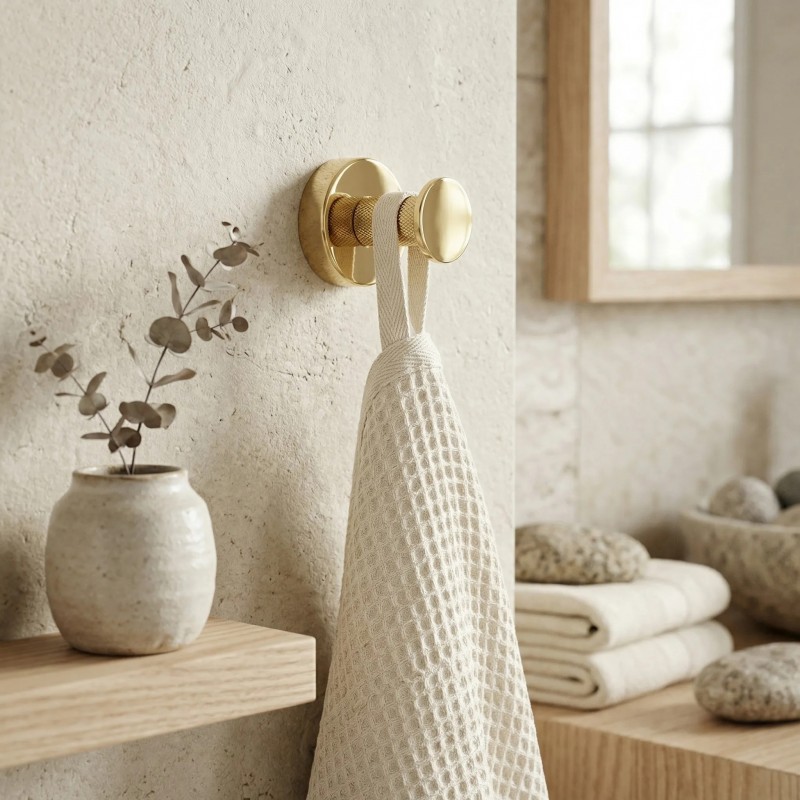 Wieszak łazienkowy 6606A Modern Złoty